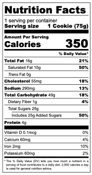 Nutrition facts COLOMBIAN CORN