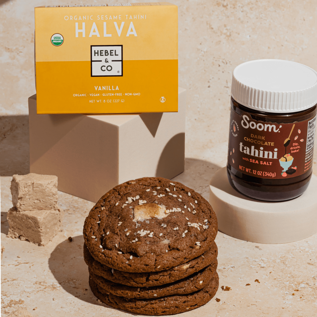 | CHOCOLATE SESAME HALVA COOKIE