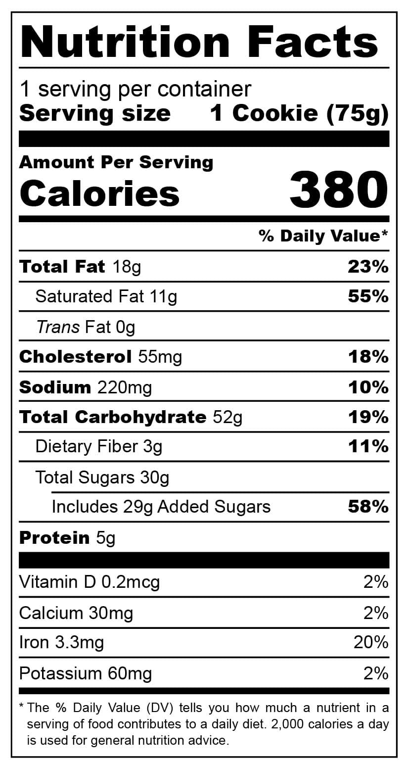 Nutrition facts MEXICAN HOT CHOCOLATE CINNAMON TOAST